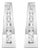 14k White Gold 1/4 Cttw Channel-Set Brilliant Round-Cut Diamond Hoop Earrings (I-J Color, I2-I3 Clarity) For Sale