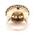 Traditional Vintage Large Agate & Diamond Statement Rig, 14k Yellow Gold, Ring Size 5 For Sale - Image 3 of 6
