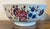 Early 19th Century Large Antique Early 19th Century Chinese Export Porcelain Famille Rose Punch Bowl Painted With Exuberant Flowers For Sale - Image 5 of 17