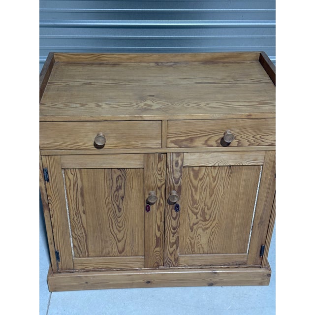 English Antique Pine Sideboard / Cupboard From England For Sale - Image 3 of 18