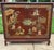 Chinoiserie Antique Asian Oxblood Red Cabinet With Green Interior For Sale - Image 3 of 18