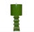 Green painted large tole pagoda lamp with 13" diameter painted tole shade. UL approved for one 60 watt bulb. Diameter:13"...
