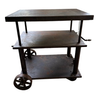 1960s Industrial Rolling Cart For Sale