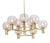 Large Vintage Brass Chandelier, Germany, 1960s For Sale