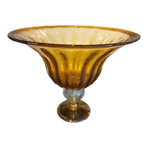 Vintage Large Italian Murano Centerpiece Bowl