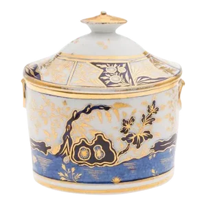 1805 English Regency Coalport Porcelain Sucrier Sugar Bowl