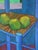 1978 Modernist 'Still Life With Blue Chair' Vintage Original Interiors Oil Painting, Framed For Sale - Image 11 of 14