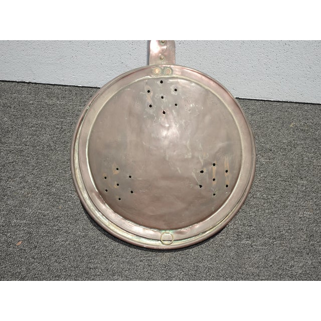 Vintage French Country Brass Bed Warmer Wall Accent Decor 1of2 For Sale - Image 9 of 12