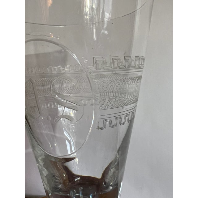 19th Century Georgian Anglo-Irish Etched Glass Vase For Sale - Image 4 of 12