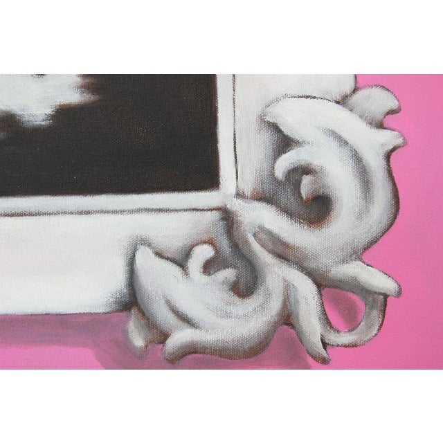 Textile “Big Eyes Still Life” Contemporary Still Life Acrylic Painting by Scott Woodard For Sale - Image 7 of 12