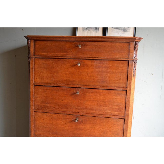 Antique Louis Philippe Oak Chiffoniere For Sale - Image 3 of 11