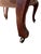 Ivory Pair of French Provincial Mahogany Armchairs With Floral Upholstery For Sale - Image 8 of 11