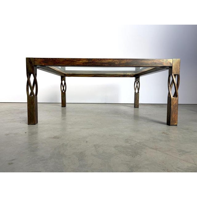 Vintage Steel Coffee Table, 1980s For Sale - Image 10 of 13