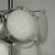 1960s Mid-Century Modern, White Pendant Light, Murano Glass, Chrome, 1960s For Sale - Image 5 of 6