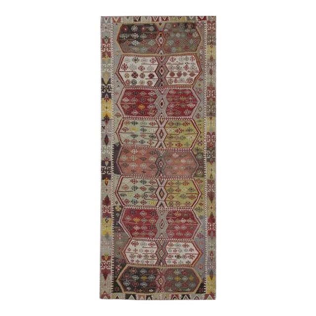 Oriental Hand Knotted Rug Turkish Anatolian 5'5" x 13'5" For Sale