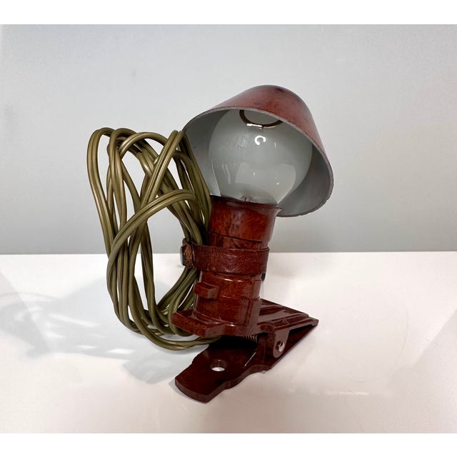 Small Travel Clamp Reading Lamp in Bakelite, 1950s For Sale - Image 15 of 18