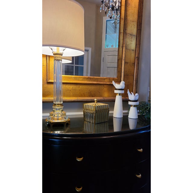 Estate Gold Tone Metal Lidded Box by Tozai Home For Sale - Image 10 of 10