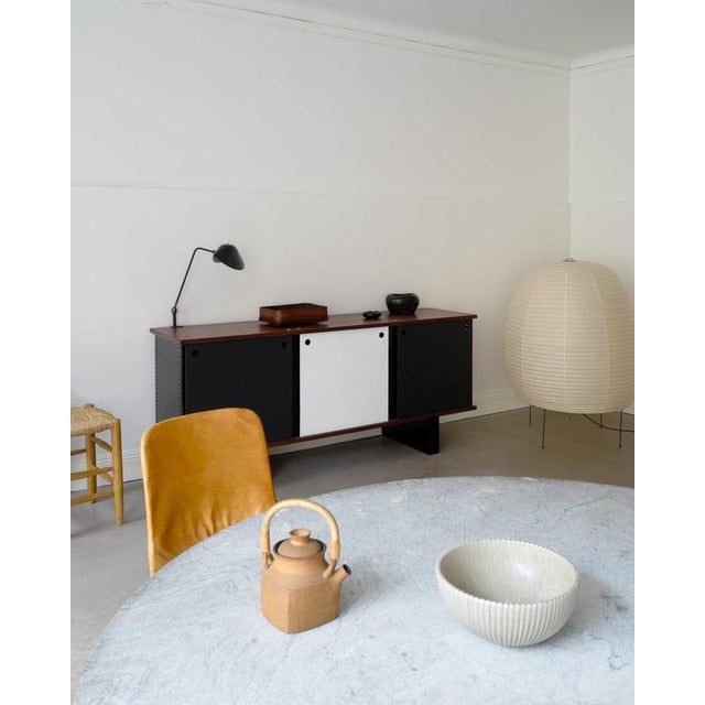 Metal Mid-Century French Bloc Wooden & Metal Sideboard by Charlotte Perriand, 1950s For Sale - Image 7 of 9