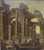 Renaissance Italian School, 18th century. Ancient ruins, landscape, oil on canvas. For Sale - Image 3 of 3