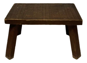 1940s Primitive Wooden Stool/Plant Stand