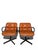 1970s Vintage Camel Leather Executive Chairs by Charles Pollock for Knoll, 1970s, Set of 2 For Sale - Image 5 of 12