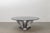 1970s Vintage Coffee Table in Aluminum and Smoked Glass by Knut Hesterberg for Ronald Schmitt, 1970s For Sale - Image 5 of 8