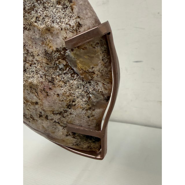 Pink Amethyst Butterfly on Stand For Sale - Image 11 of 12