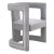 Ada Grey Velvet Chair For Sale