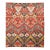 Moroccan Style Hand-Knotted Wool Area Rug With Graphic Tribal in Terracotta Red For Sale
