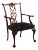 Chippendale Style Carved Mahogany Armchair For Sale