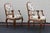 French Provincial Vintage Pairs of French Provincial Louis XV Style Armchairs For Sale - Image 3 of 12