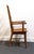 Late 20th Century Unique Furniture Solid Oak Southwestern Mediterranean Ladderback Dining Arm Chair 5530 – American Fiesta Finish For Sale - Image 5 of 10