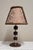 Vintage Table Lamp with Plastic Elements with Chrome-Plated Metal Rings and Fabric Shade by Aro-Leuchten, 1970s For Sale - Image 9 of 9