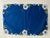 Mid 20th Century Set of 6 Madeira Blue Cotton Placemats & Embroidered White Florals For Sale - Image 13 of 15