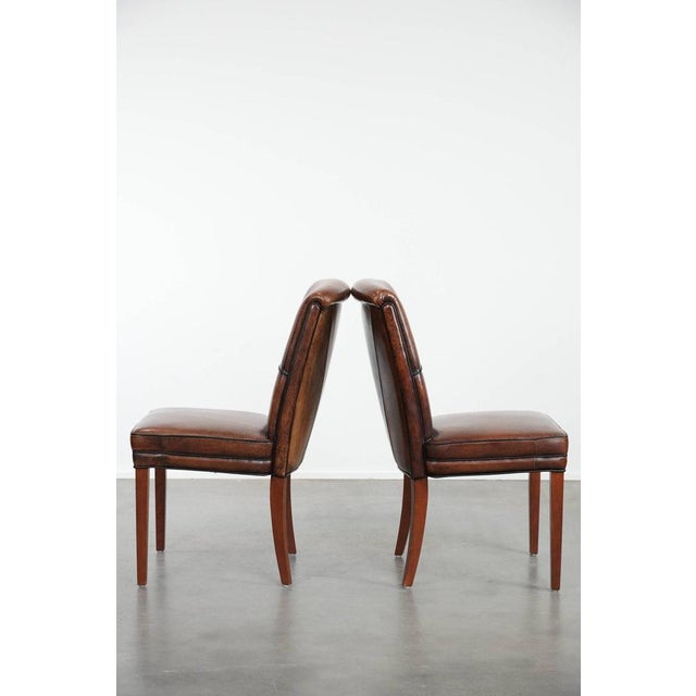 Dining Chairs in Sheepskin Leather, Set of 2 For Sale - Image 4 of 13