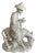 White Porcelain Japanese Man Riding a Donkey Figurine For Sale