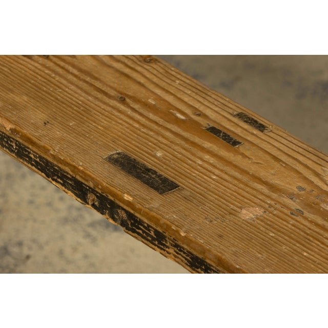 Late 19th Century French Painted School Desk With Integrated Bench For Sale - Image 10 of 18