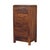 Mid-Century Modern Chestnut Mango Wood 5-Drawer Tall Chest For Sale - Image 3 of 8