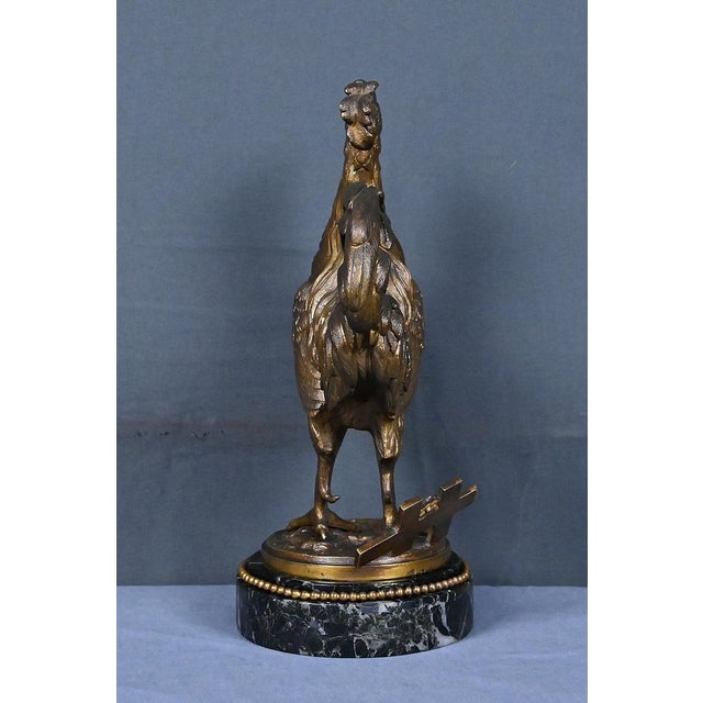 Rooster Figure in Bronze by Guesnet, Late 19th Century For Sale - Image 14 of 16