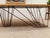 Mid 20th Century Oak Dining Table With Sculptural Iron Base For Sale In Los Angeles - Image 6 of 12