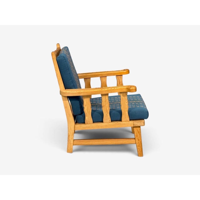Krogenes Møbler, Lounge Chairs, Pine, Blue Fabric, Norway, 1970s For Sale - Image 11 of 13