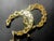Mid-Century Modern 1960s Ballou company/B.A. Ballou & Co. Gold Plated Earrings and Clear Unmarked Cz Tennis Bracelet, 3 Pieces For Sale - Image 3 of 8