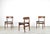 Teak and Leatherette Chairs, 1960s, Set of 4 For Sale - Image 6 of 9