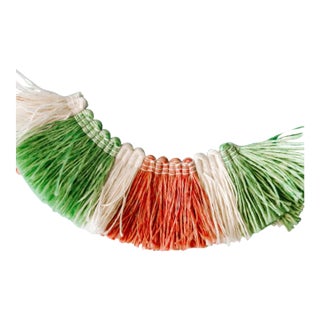 Tri-Color 1.75" Brush Trim Meadow Green Sample For Sale