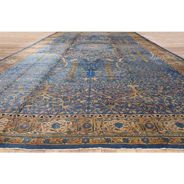 Late 19th Century Indian Agra Rug, 11'06 X 23'01 For Sale - Image 9 of 10