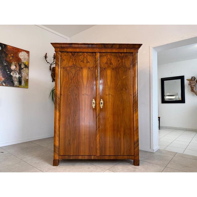 Antique Biedermeier Hallway Wardrobe For Sale - Image 6 of 14