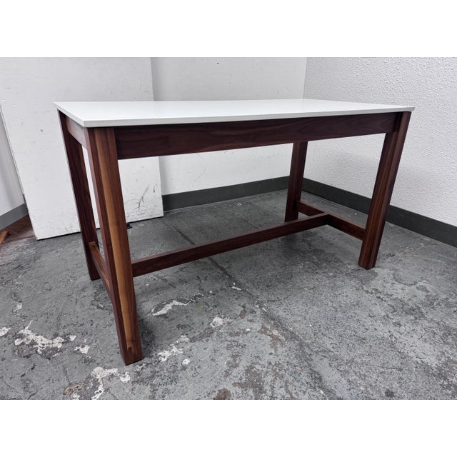 Room & Board Linden Walnut & Quartz Counter Height Table Chairish