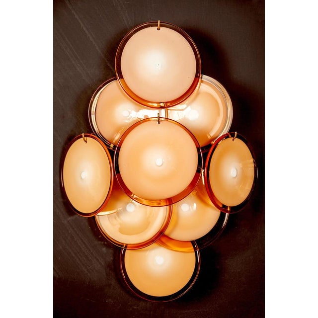 Amethyst Murano Glass Disc Sconce or Wall Light, 1970s For Sale - Image 10 of 11