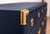 Professionally Refinished 1970s Drexel Accolade Campaign Buffet / Sideboard — Custom Navy Blue For Sale - Image 11 of 11
