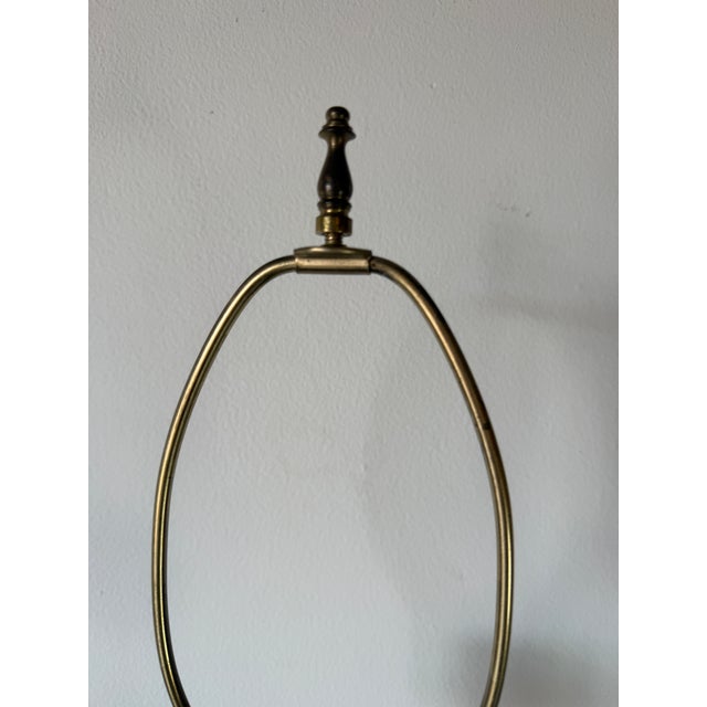 1960s Mid-Century Modern Bitossi Style Blue Glazed Ceramic Table Lamp For Sale - Image 12 of 14